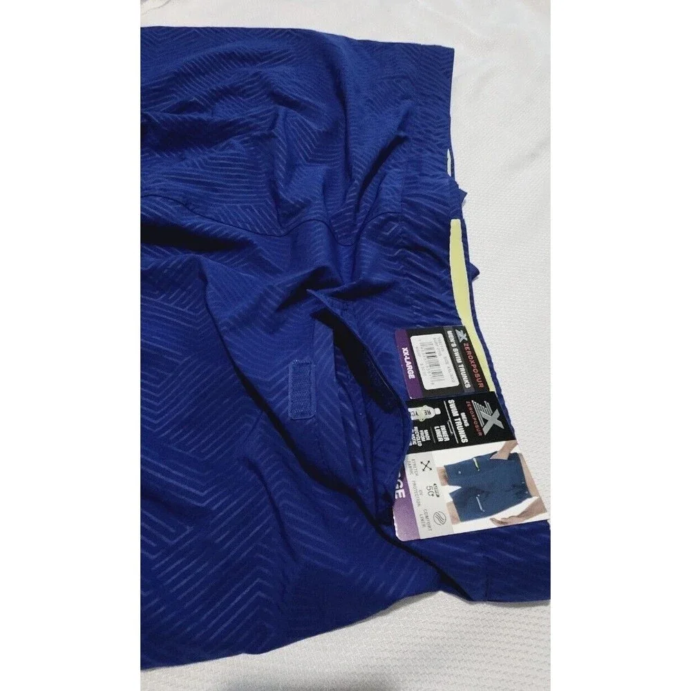 Zeroxposur Swim Trunks Size XXLARGE Color Blue With Pockets (B#7)
